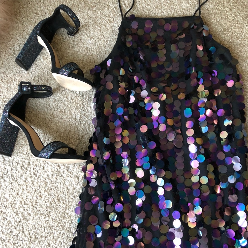 Mix No. 6 heels and dress (price is for both)